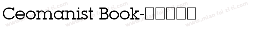 Ceomanist Book字体转换